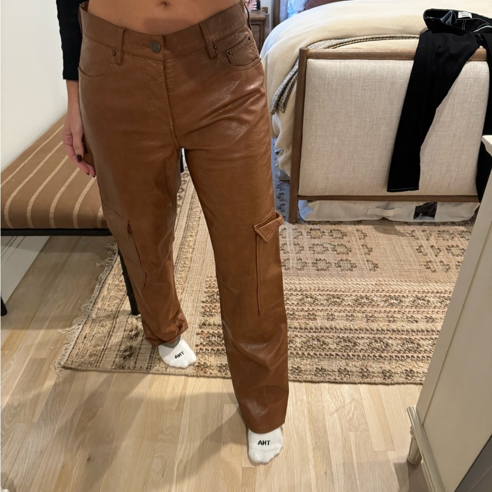 ‘Still Here’ Faux Leather Pants